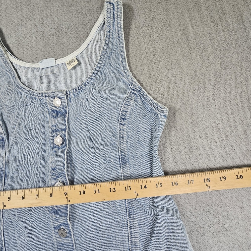 Levi's Womens‎ Light Blue Denim Dress Button Down Pockets Sleeveless Size Small - Picture 12 of 16